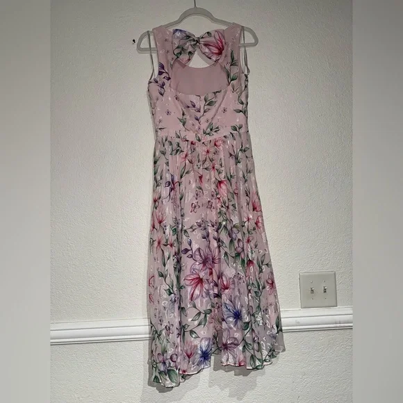 Marchesa NottePleated Blush Dress size 4